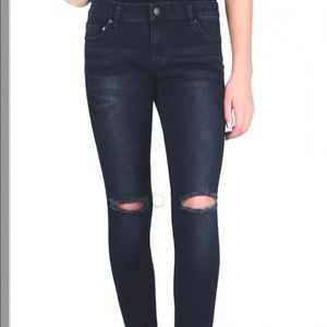 Tractr Girls High Rise Jeans with knee slits